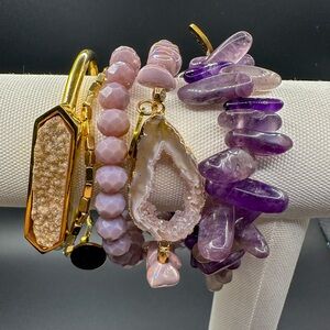 Kinsley Armelle Bracelet Stack Never Worn